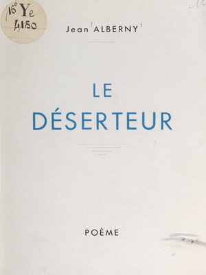 cover image of Le déserteur